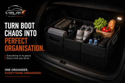 Velrix Car Boot Organiser | Foldable Storage Solution