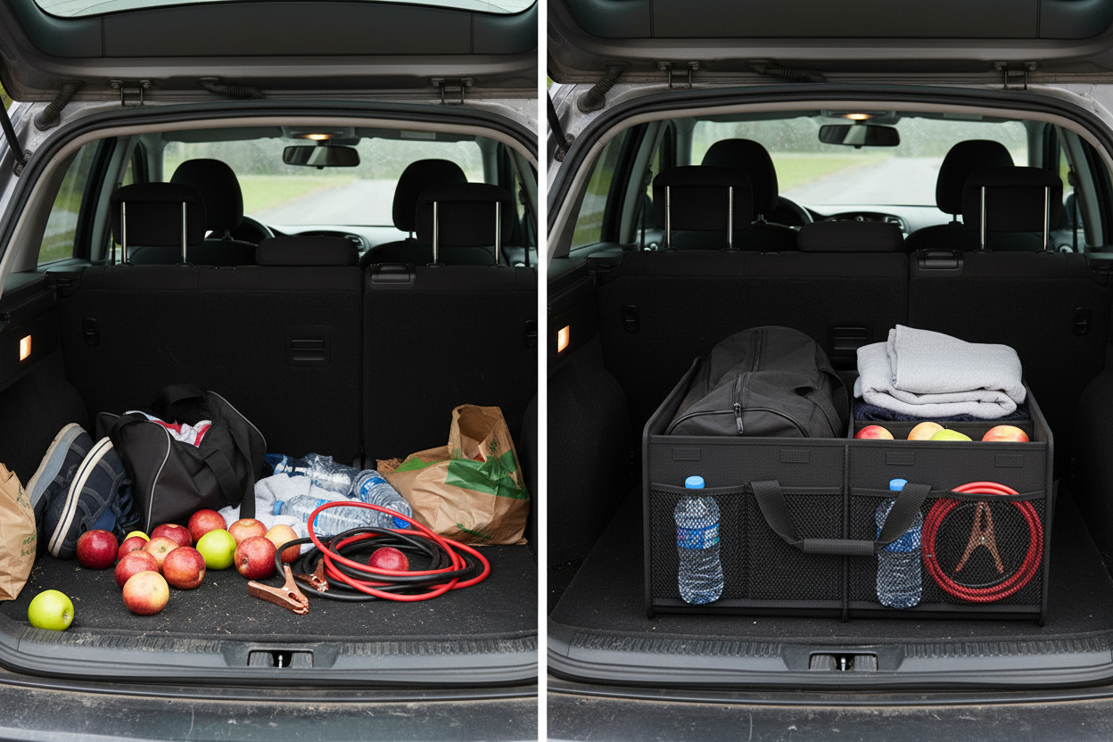 Messy vs Organised Boot